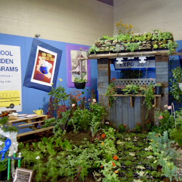 The prize-winning exhibit at the 2017 County Fair & Apple Show gallery image