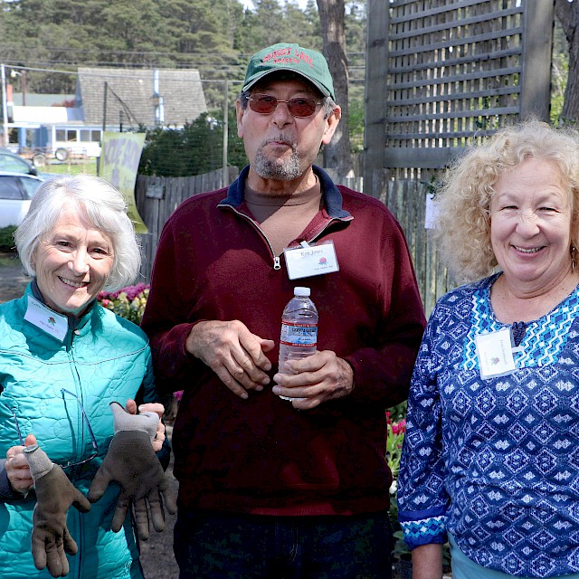 Show workers Kathy, Ken, and Fran | Photo by Dick Jones, Noyo Chapter American Rhododendron Society gallery image