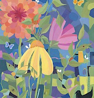 thumbnail 2024 Featured Artwork – "Garden of Joy" by Linda Shearin